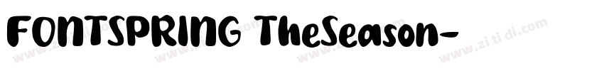 FONTSPRING TheSeason字体转换
